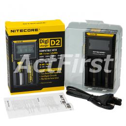 Nitecore Intellicharger D2 LCD リチウムイオン / ニッケル水素対応充電器(2スロットタイプ)
